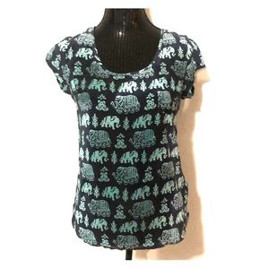 Lucky Brand Elephant Blouse